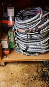 lot 367 image: Electrical Lot - Shelf of Clad Wire and More