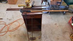 lot 404 image: Magnet, Hedge Trimmer, and Other Tools