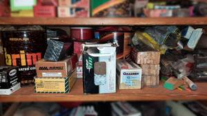 lot 423 image: Shelf Lot of Nails, Hardware and More