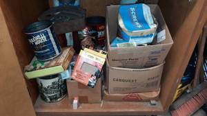 lot 426 image: Shelf Lot of Nails, Hardware and More