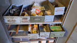 lot 480 image: (8) Drawers of Assorted Plumbing Parts and More