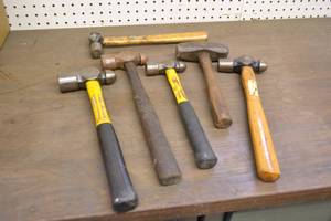 lot 30 image: (6) Ballpeen Hammers, Maul and More