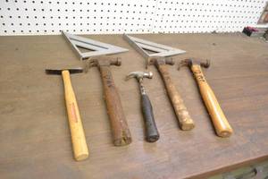 lot 33 image: (5) Hammers and (2) Squares