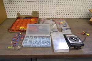 lot 34 image: Solderless Electrical Connector Kit, O-Ring Kit, Sheet Metal Screw Kit and More