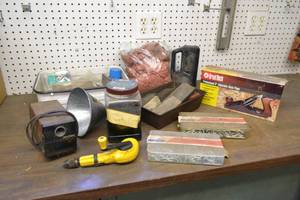 lot 44 image: Sharpening Stones, Rags, Parts Kits and More