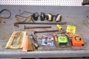 lot 53 image: Crow Bars, New Tape Measures and More