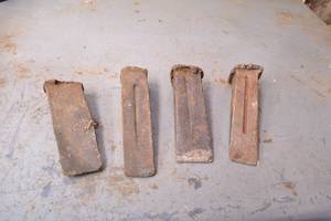 lot 101 image: Lot of 4 Log Splitting Wedges