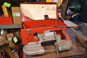 lot 124 image: Milwaukee Portable Band Saw in Case