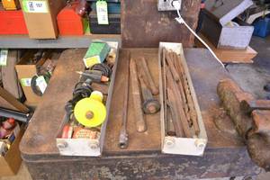 lot 140 image: Large Lot of Jack Hammer Bits and Soldering Supplies
