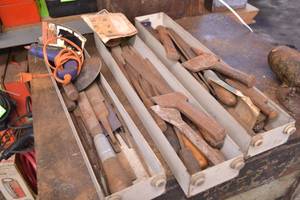 lot 142 image: (3) Trays of Jack Hammer Bits and more