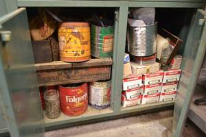 lot 148 image: Contents of Two Cabinets - Schlage Door Handles, Hardware and More