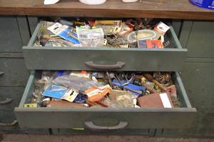 lot 151 image: Contents of (2) Drawers - Hardware and Much More