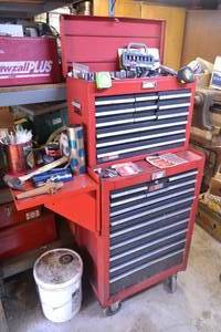 lot 1 image: Craftsman Tool Chest Full of Tools