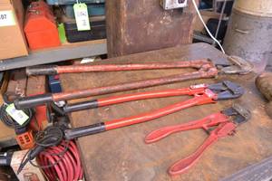 lot 202 image: (3) Bolt Cutters 36 , 24 and 12