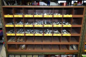 lot 230 image: Bolt Bin w Bolts Approx. 35 x 21-12 x 12