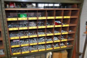 lot 231 image: Bolt Bin w Bolts Approx. 35 x 21-12 x 12
