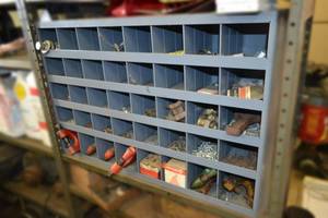 lot 259 image: Parts Bin w Hardware