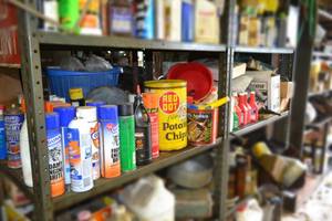 lot 280 image: (2) Shelves of Oils, Solvents and More