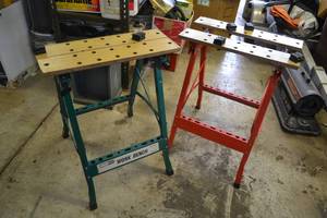 lot 294 image: (2) Nikota Folding Workbenches