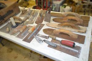 lot 345 image: Large Lot of Masonry Tools and More