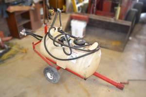 lot 13 image: North Star 25 Gallon Pull Behind Sprayer