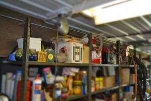 lot 428 image: (3) Shelf Lots - Shop Vac, Parts and More