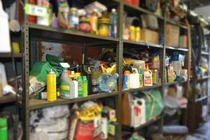 lot 430 image: (3) Shelf Lots - Insecticides, Parts, Sprinklers and More
