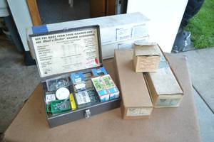 lot 481 image: Large Lot of Sloan Parts, Hardware, Drain Snakes and More