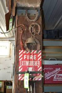 lot 457 image: Brass Bell, Antique Survey Scope and More on Post