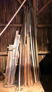 lot 18 image: Large Corner Lot of Metal Pipe and More