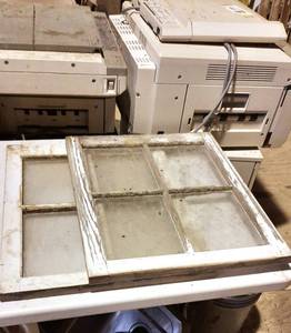 lot 204 image: (2) Antique 4-Pane Barn Windows
