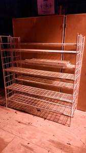 lot 206 image: (2) Metal Shelves
