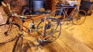 lot 215 image: (3) Vintage Bicycles , Columbia, Flandria and Peugeout