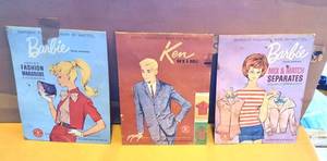 lot 27 image: (3) Barbie and Ken Cardboard Advertising Pieces