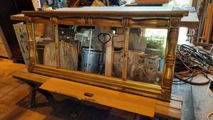 lot 225 image: Large Ornate 3-Panel Mirror