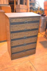 lot 114 image: Laminate Wood Dresser