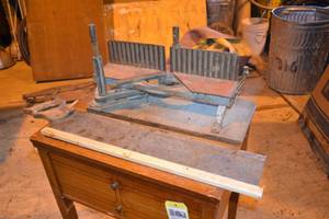 lot 117 image: Vintage Miter Saw and Guide