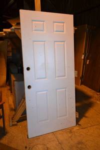 lot 126 image: Steel Solid Core Exterior Door 36