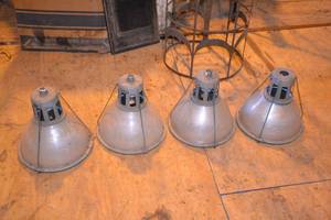 lot 129 image: Lot of 4 Vintage Warehouse Lights