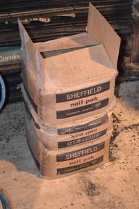 lot 143 image: (3) Big Boxes of Galvanized Casing Nails 2-12 Long