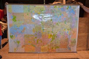 lot 154 image: Large Twin Cities Metro Wall Map - Laminated