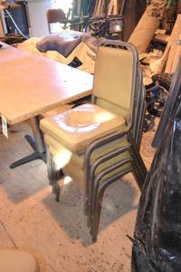 lot 180 image: (4) Stacking Restaurant Chairs