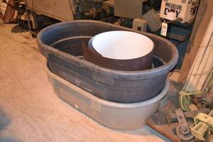 lot 389 image: (2) Freeland Poly Stock Tanks  Trim Coil