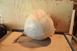 lot 422 image: Large White Glass Light Globe