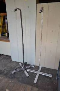 lot 66 image: 2 Homemade Work Light Stands