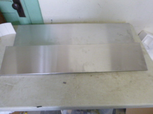 lot 34 image: 2 Stainless Steel Shelves