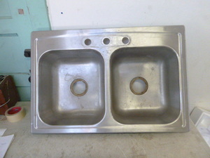 lot 51 image: Stainless Dual Kohler Sink
