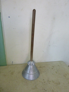 lot 63 image: Vintage Primitive Laundry Plunger Washer Agitator
