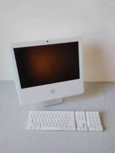 lot 57 image: Apple iMac Desktop Computer with Wireless Keyboard
