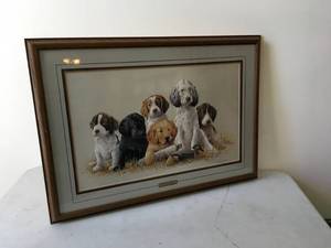 lot 63 image: Framed School Daze Dog Picture